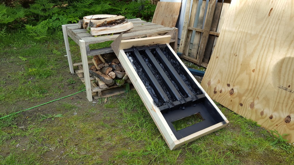 Solar firewood dryer